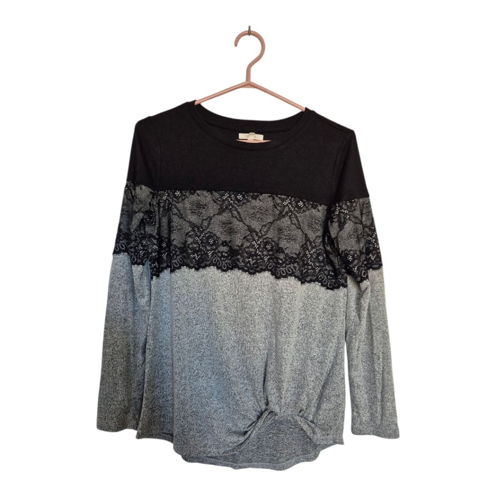 Maurices Black and Gray Women's Top